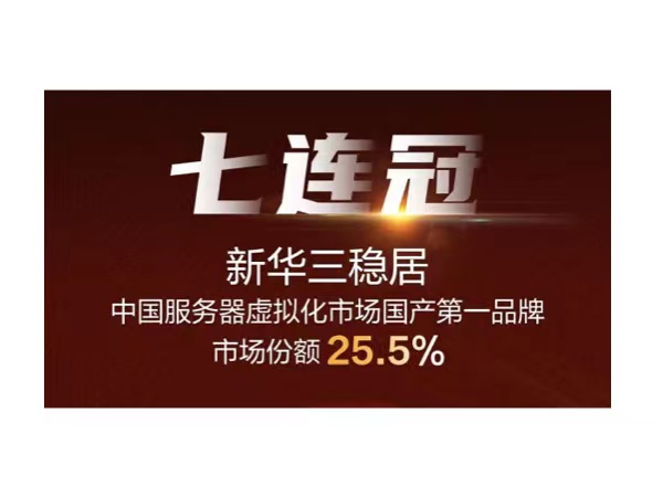 七连冠！新华三稳居服务器虚拟化国产品牌第一